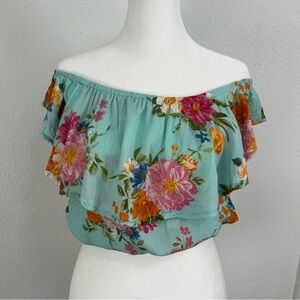 [FARM Rio] Floral Off-Shoulder Women Top